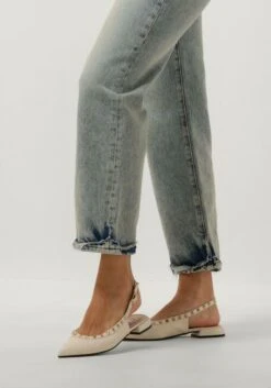 Notre-V 12270 Elegant Beige Leather Slingbacks -Teveo Geschaft 269866 8