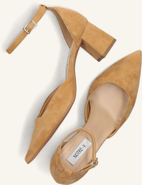 Notre-V 35514 Damen Pumps aus Wildleder in Cognac 6 Notre-V 35514 Damen Pumps aus Wildleder in Cognac – Bild 4