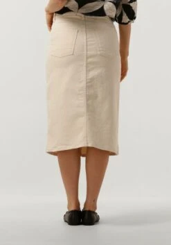 Object Objellen MW Midi Twill Skirt in Sand -Teveo Geschaft 270162 2