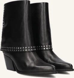 Notre-V AS144 Leder-Stiefeletten Schwarz - Eleganter Western-Look