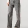 By-bar Lina MJ Pant - Elegant Grey Wide Leg Jeans -Teveo Geschaft 271774 1