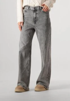 By-bar Lina MJ Pant - Elegant Grey Wide Leg Jeans