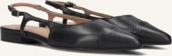 Notre-V 08-235 Schwarze Leder Slingbacks für Damen