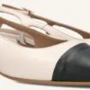 Notre-V Beige Slingbacks 08-224 – Elegante Leder-Pumps mit Karree-Spitze -Teveo Geschaft 272406 1