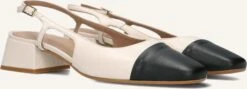 Notre-V Beige Slingbacks 08-224 – Elegante Leder-Pumps mit Karree-Spitze