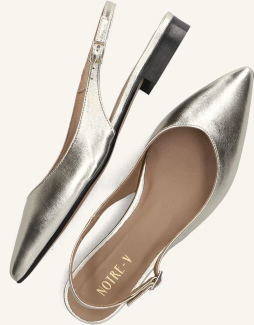 Notre-V Goldene Leder Slingbacks 08-231 6 Notre-V Goldene Leder Slingbacks 08-231 – Bild 4