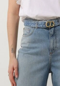 Twinset Milano Blaue Straight Leg Jeans Woven Trousers -Teveo Geschaft 273002 3