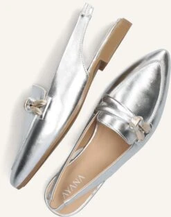 Ayana Slingbacks 4919 Silber – Elegante Damen Lederschuhe mit Kitten-Heel -Teveo Geschaft 274632 5