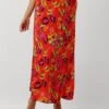 Y.A.S. Yasvera HW Ankle Skirt - Eleganter Maxirock in Orange -Teveo Geschaft 275985 1