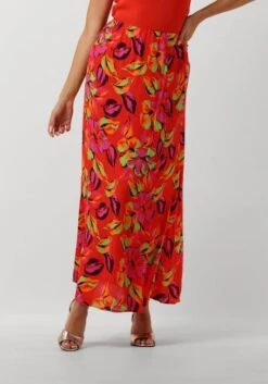 Y.A.S. Yasvera HW Ankle Skirt - Eleganter Maxirock in Orange