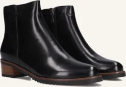 Everybody Belport Schwarze Leder-Stiefeletten für Damen