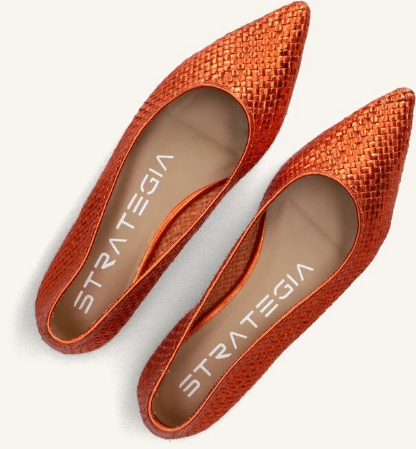 Strategia Damen Slipper F57 - Hochwertiges Leder in Orange 6 Strategia Damen Slipper F57 - Hochwertiges Leder in Orange – Bild 4