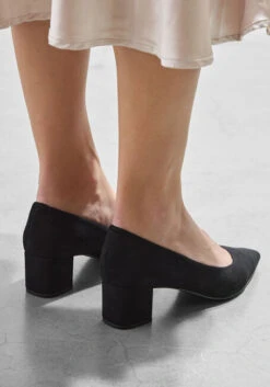 Unisa Pumps Jasul - Elegante Schwarze Wildleder-Pumps mit Blockabsatz -Teveo Geschaft 277970 8