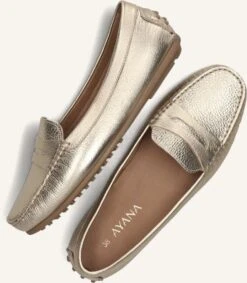 Goldfarbene Ayana Mokassins 1250 -Teveo Geschaft 278883 5