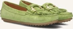 Ayana 1268 Damen Mokassins in Grün aus Wildleder
