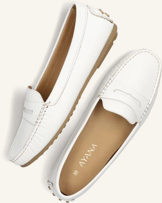 Ayana 1250 Weiße Leder-Mokassins für Damen 6 Ayana 1250 Weiße Leder-Mokassins für Damen – Bild 4