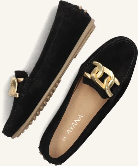 Ayana 1202 Damen Mokassins aus schwarzem Wildleder 6 Ayana 1202 Damen Mokassins aus schwarzem Wildleder – Bild 4