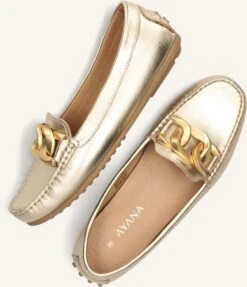 Ayana 1202 Goldene Leder-Mokassins für Damen -Teveo Geschaft 278913 5