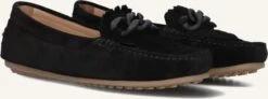 Ayana Damen Mokassins 24-1248 aus schwarzem Wildleder