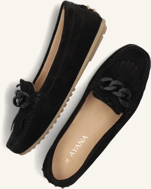 Ayana Damen Mokassins 24-1248 aus schwarzem Wildleder 6 Ayana Damen Mokassins 24-1248 aus schwarzem Wildleder – Bild 4