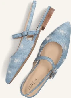 Notre-V Blaue Slingbacks VK1047 aus Denim -Teveo Geschaft 279041 5