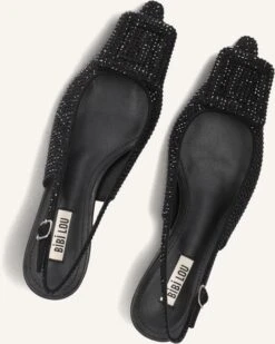 Bibi Lou Damen Slingbacks 692z00vk - Schwarzes Wildleder mit Kitten Heel -Teveo Geschaft 281375 5