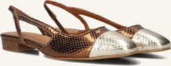 Toral Luisa Met - Elegante Damen Slingbacks in Bronze