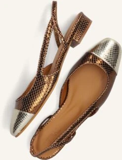 Toral Luisa Met - Elegante Damen Slingbacks in Bronze -Teveo Geschaft 281987 5