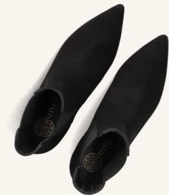 Unisa Juri Schwarze Leder-Stiefeletten mit Blockabsatz -Teveo Geschaft 285053 5
