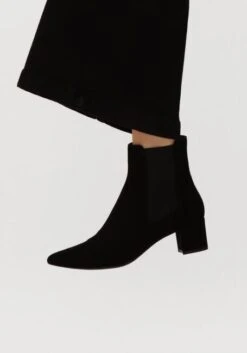 Unisa Juri Schwarze Leder-Stiefeletten mit Blockabsatz -Teveo Geschaft 285053 8