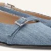 Notre-V Damen Slingbacks 122219 in Blau aus Denim 1 Notre-V Damen Slingbacks 122219 in Blau aus Denim -Teveo Geschaft 285290 1