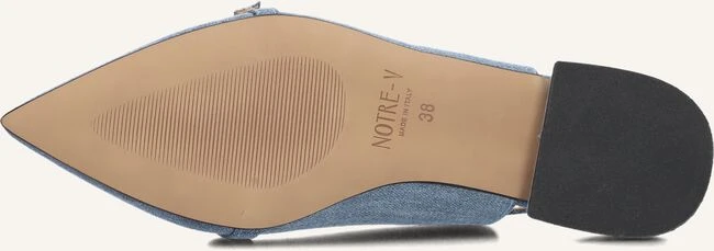 Notre-V Damen Slingbacks 122219 in Blau aus Denim 5 Notre-V Damen Slingbacks 122219 in Blau aus Denim – Bild 3