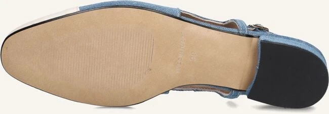 Notre-V Blaue Slingbacks 08-490 aus Leder mit Blockabsatz 5 Notre-V Blaue Slingbacks 08-490 aus Leder mit Blockabsatz – Bild 3