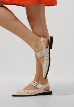 Notre-V 08-236 Beige Leather Pointed-Toe Slingbacks -Teveo Geschaft 285300 8