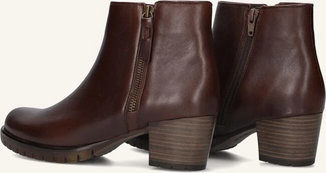 Gabor 653.2 Damen-Stiefeletten aus braunem Leder mit Blockabsatz 4 Gabor 653.2 Damen-Stiefeletten aus braunem Leder mit Blockabsatz – Bild 2