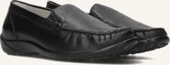 Waldlaufer Slipper 640004 in Schwarz - Bequeme Damen Leder-Halbschuhe