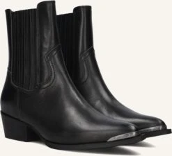 Toral Lisen Damen Stiefeletten aus Leder in Schwarz