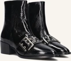 Via Vai Rose Camden Stiefeletten - Elegante schwarze Leder-Boots mit Blockabsatz