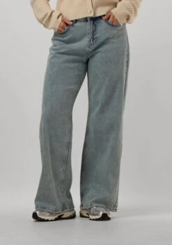 Colourful Rebel Gaias High Rise Wide Leg Denim Pants