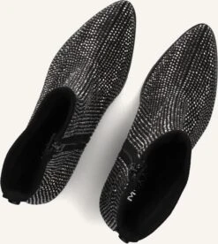 MEXX Peach Mara Damen Stiefeletten - Schwarze Textil-Boots mit Blockabsatz -Teveo Geschaft 288817 5