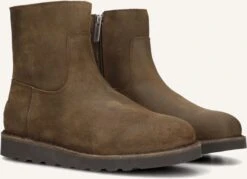 Shabbies Palissa Mia Zip Braune Wildleder Stiefeletten für Damen