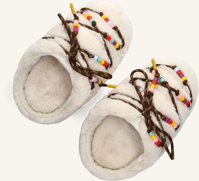 Moon Boot Mule Faux Fur Beads Slipper für Damen in Weiß 6 Moon Boot Mule Faux Fur Beads Slipper für Damen in Weiß – Bild 4