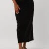 Gestuz Joellegz High Waist Maxi Skirt - Elegant Black Long Skirt -Teveo Geschaft 290211 1
