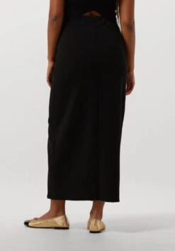 Gestuz Joellegz High Waist Maxi Skirt - Elegant Black Long Skirt -Teveo Geschaft 290211 2
