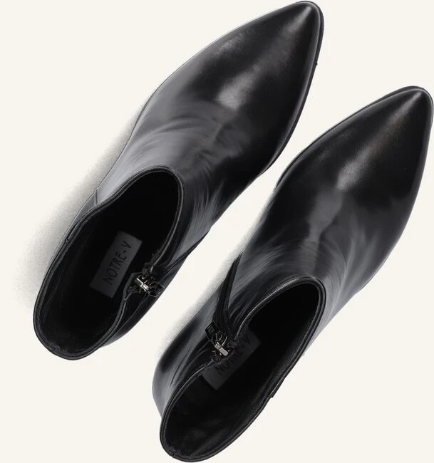 Notre-V Damen Leder-Stiefeletten At 156 in Schwarz 6 Notre-V Damen Leder-Stiefeletten At 156 in Schwarz – Bild 4