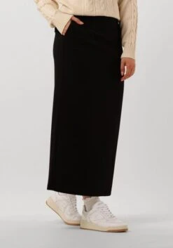 Object Objlisa MW Long Skirt – Eleganter Midirock in Schwarz