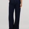 7 For All Mankind Pleated Trouser Stormy Wide Jeans - Blau