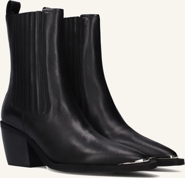 Nubikk Liv Loua Schwarze Leder-Stiefeletten mit Blockabsatz 3 Nubikk Liv Loua Schwarze Leder-Stiefeletten mit Blockabsatz