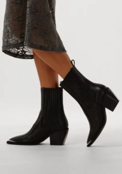 Nubikk Liv Loua Schwarze Leder-Stiefeletten mit Blockabsatz 11 Nubikk Liv Loua Schwarze Leder-Stiefeletten mit Blockabsatz -Teveo Geschaft 292032 8