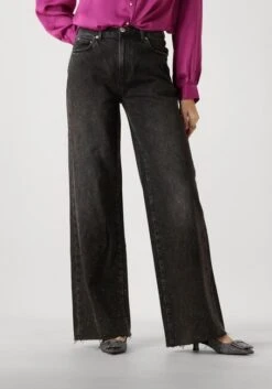 Catwalk Junkie Loose Fit Jeans with Metallic Strass Detail - Black